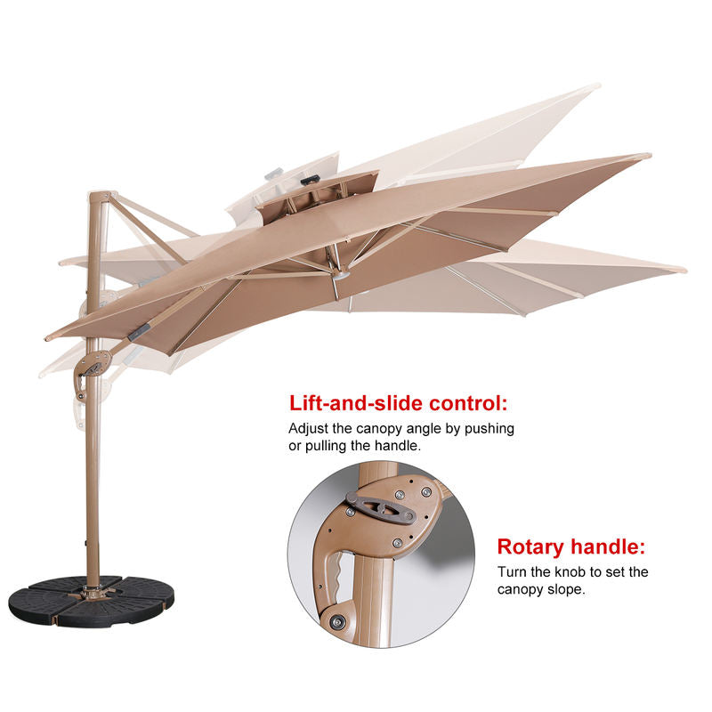 Outdoor Roman Umbrella Garden Villa Outdoor Umbrella