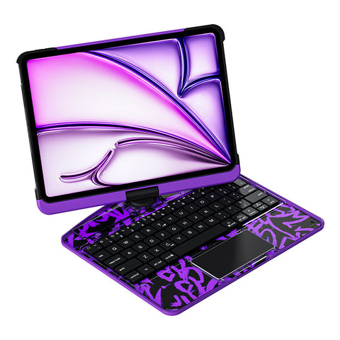 Transparent Rotating iPad Magic Keyboard Compatible with Apple Air5 One Pro Protective Case