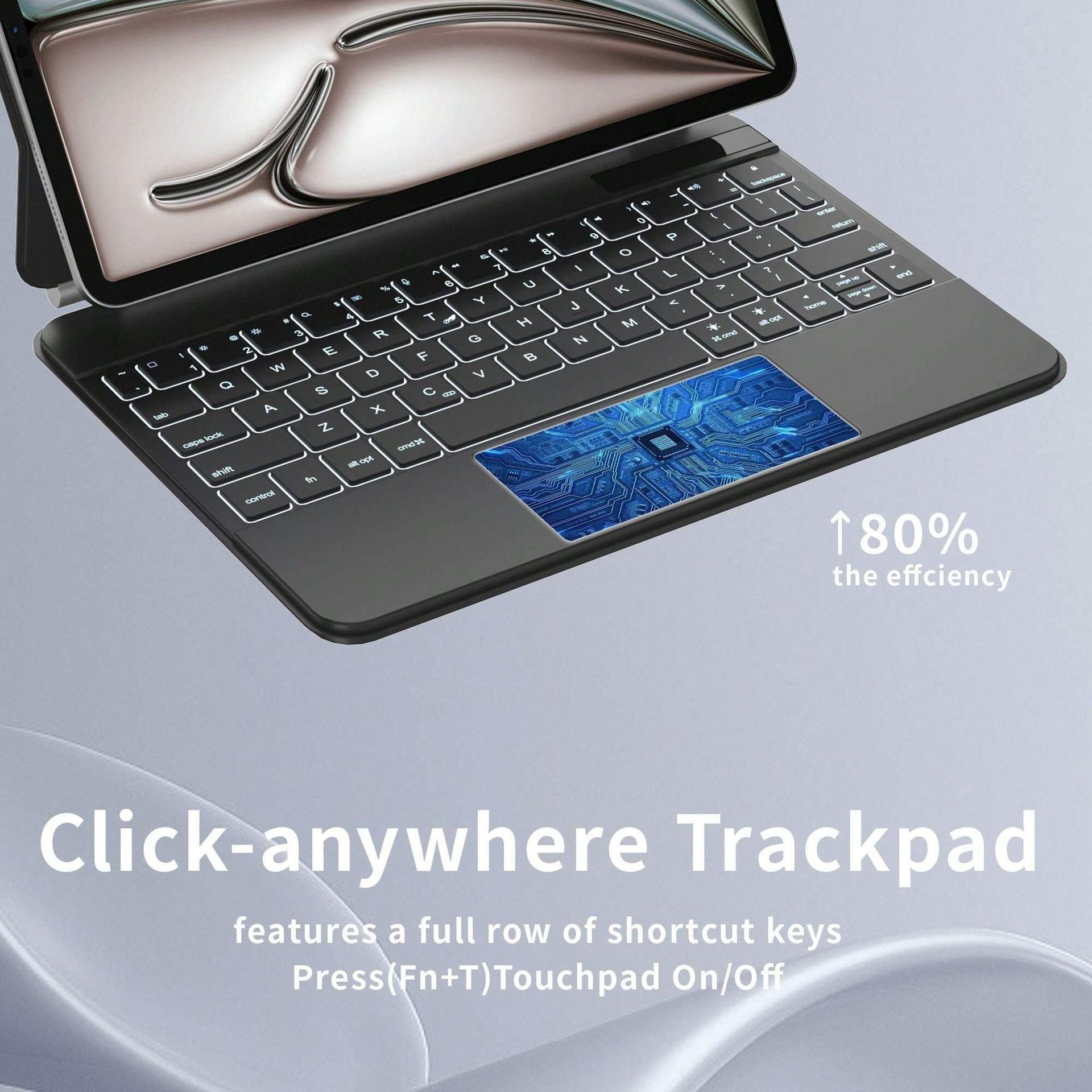 Compatible with ipad Magic Keyboard iPad 10th Generation Touch Keyboard Air 4/5 Magnetic Case New Pro 11