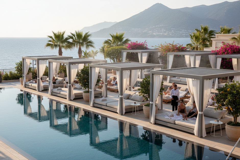 Electric Pergola - Motorized Louvered Roof System