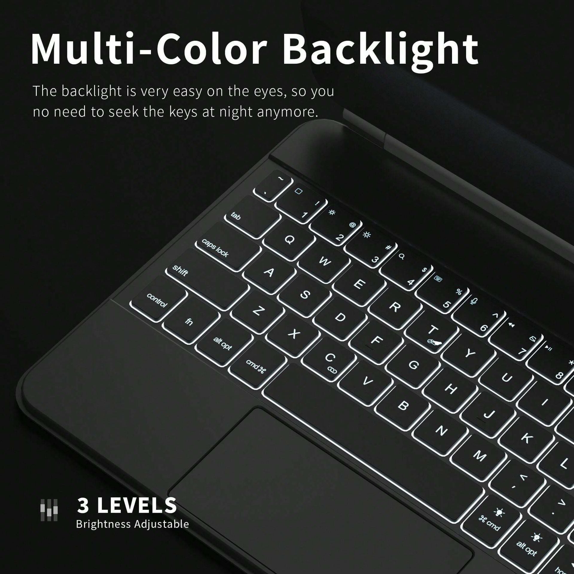 Compatible with Air 11inch Magic Keyboard iPad 10th Generation Touch Keyboard Air 4/5 Magnetic Case New Pro 11