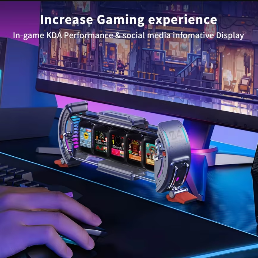 Divoom Times Gate Pixel Any Screen Glow Tube Clock Table Tower