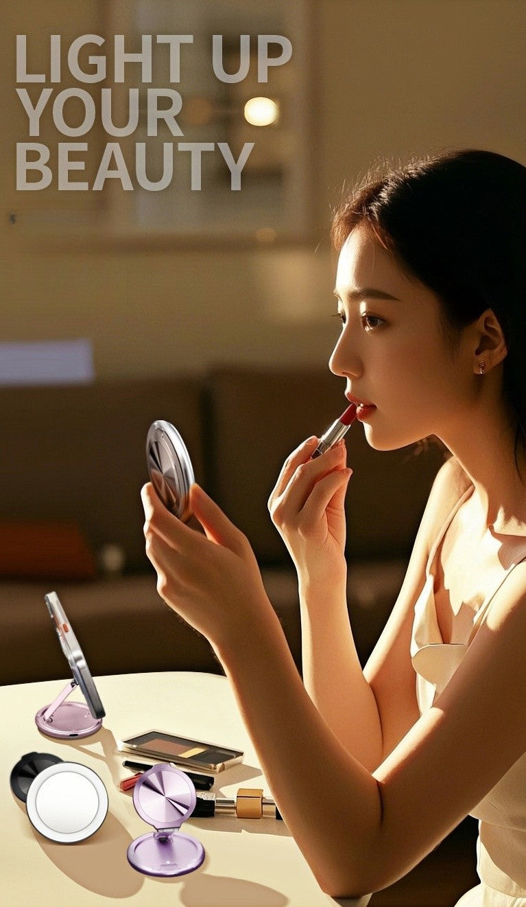 Bracket magnetic absorption LED3 gear fill light self-shooting + beauty makeup mirror Universal