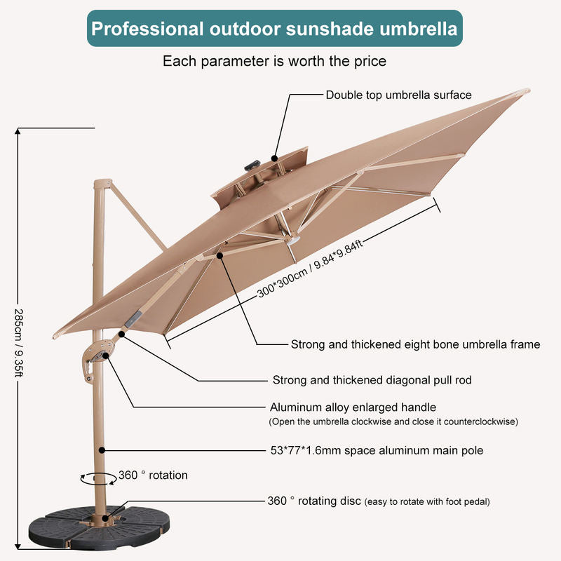 Outdoor Roman Umbrella Garden Villa Outdoor Umbrella