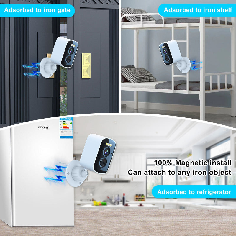 2.5K 5MP Magnetic Wireless Smart Surveillance Camera | 4000mAh Battery