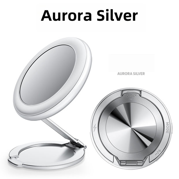 Bracket magnetic absorption LED3 gear fill light self-shooting + beauty makeup mirror Universal