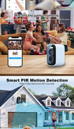 2.5K 5MP Magnetic Wireless Smart Surveillance Camera | 4000mAh Battery