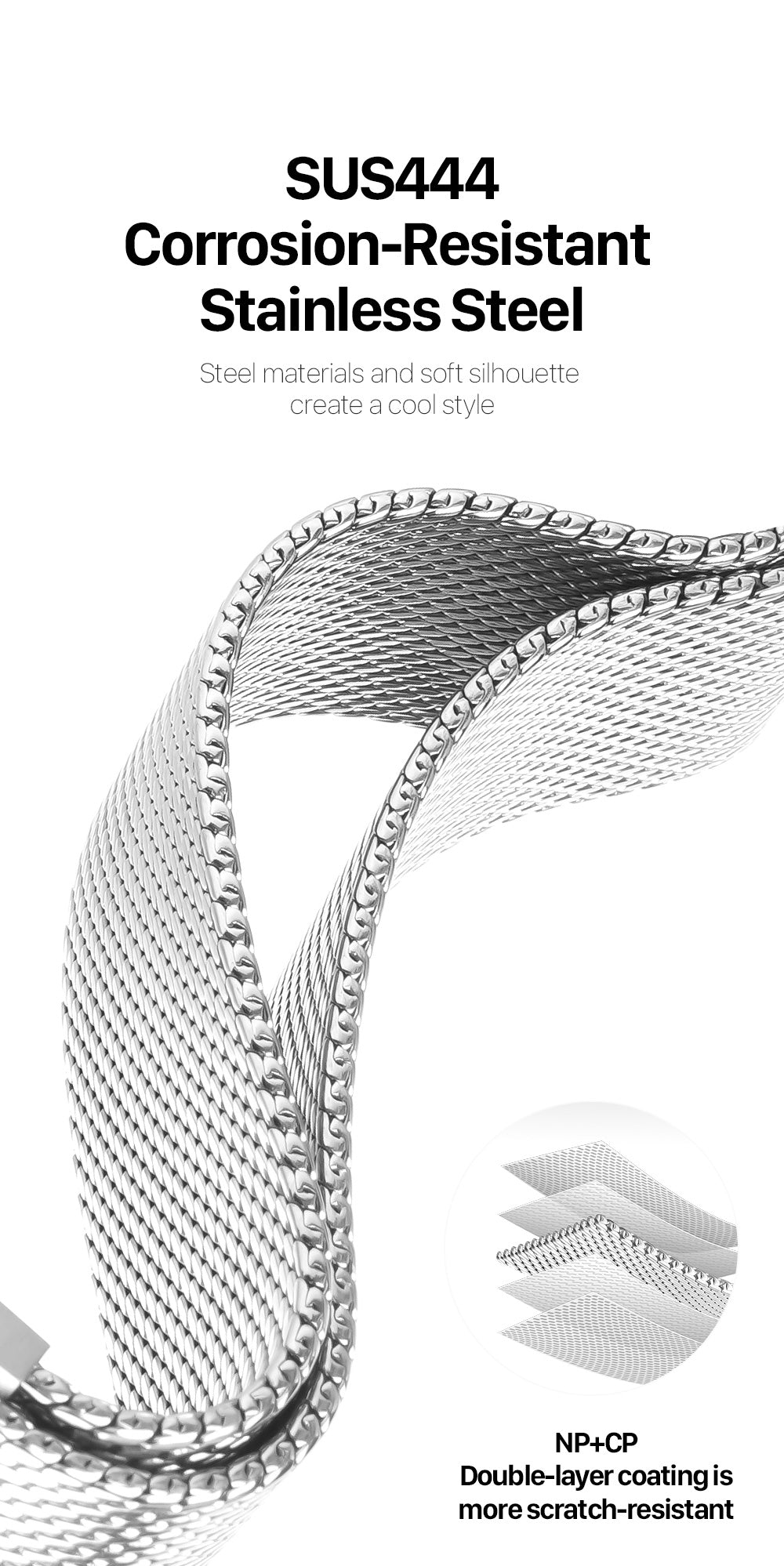 Milanese Air Series Apple Watch Strap