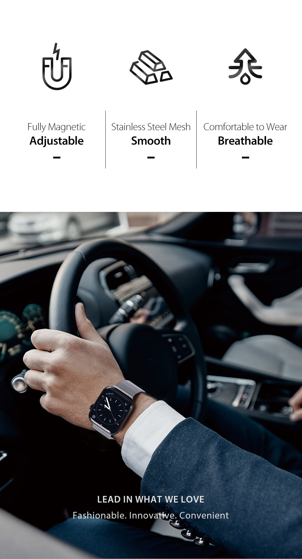 Milanese Air Series Apple Watch Strap