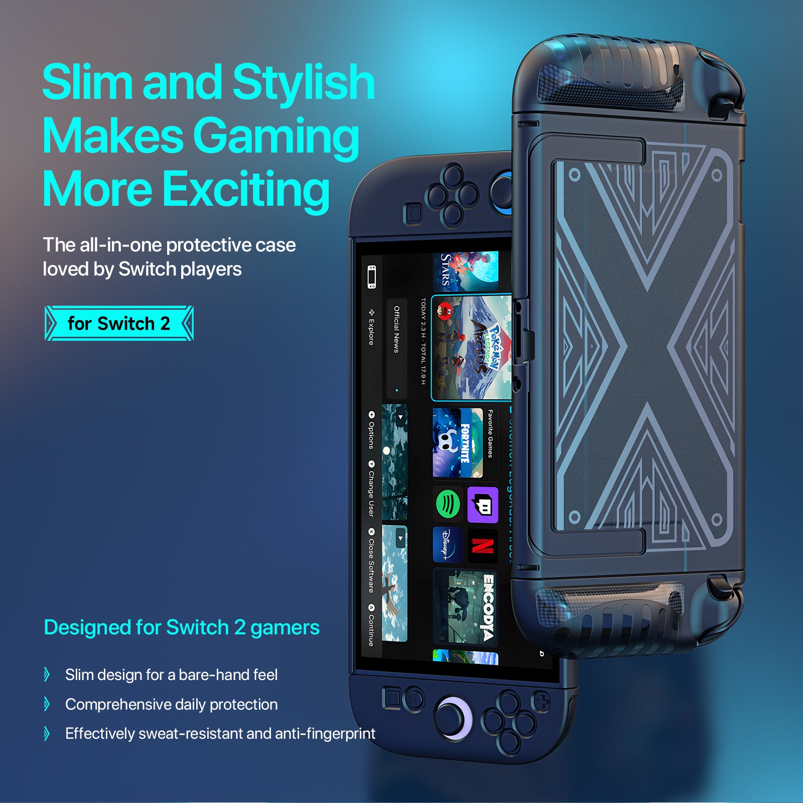 Protective Case + Screen Protector  for Switch 2