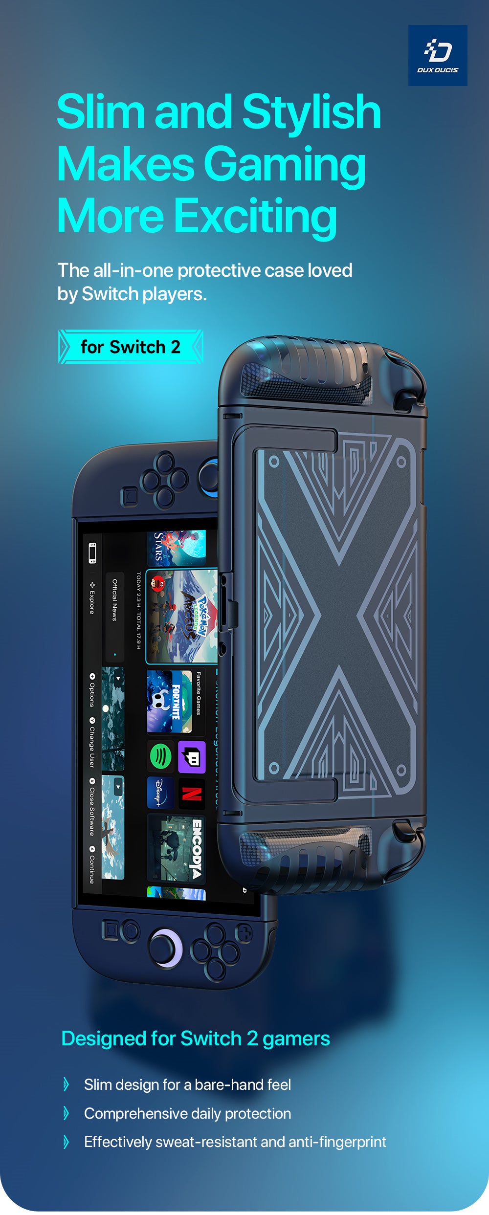 Protective Case + Screen Protector  for Switch 2