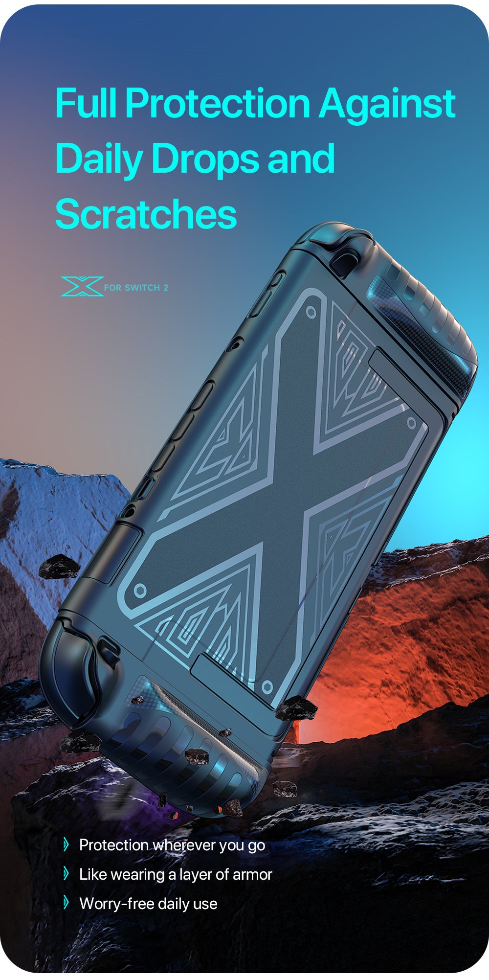 Protective Case + Screen Protector  for Switch 2