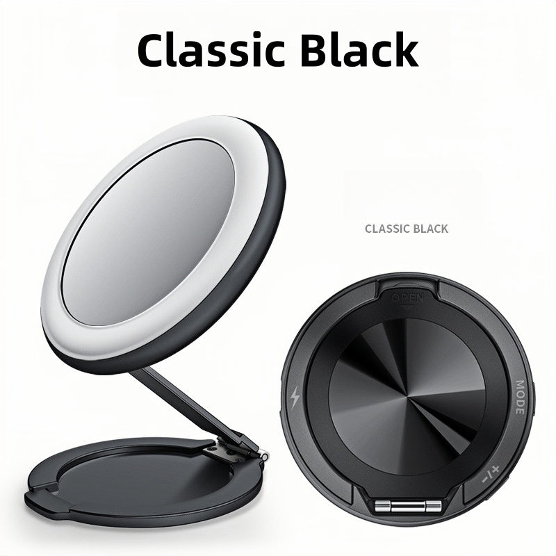 Bracket magnetic absorption LED3 gear fill light self-shooting + beauty makeup mirror Universal