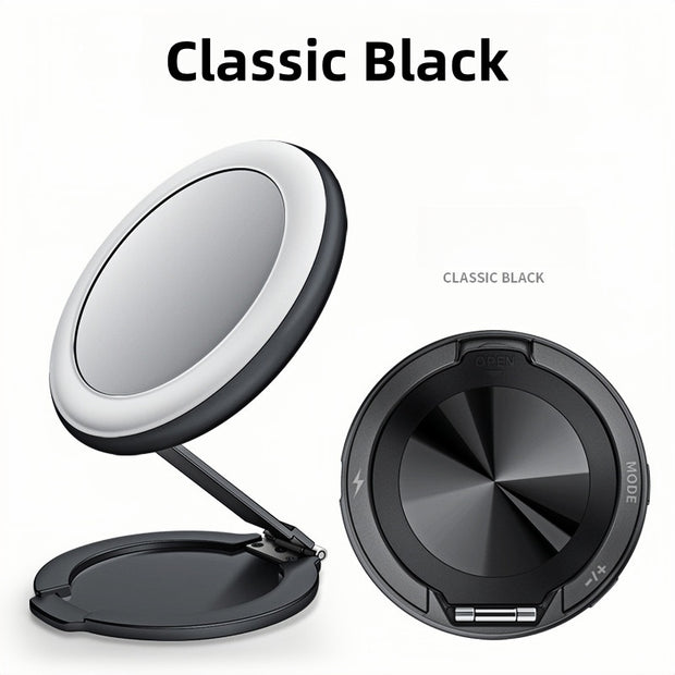 Bracket magnetic absorption LED3 gear fill light self-shooting + beauty makeup mirror Universal