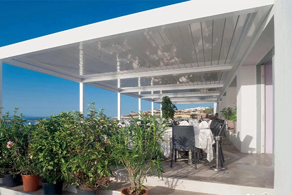 Electric Pergola - Motorized Louvered Roof System