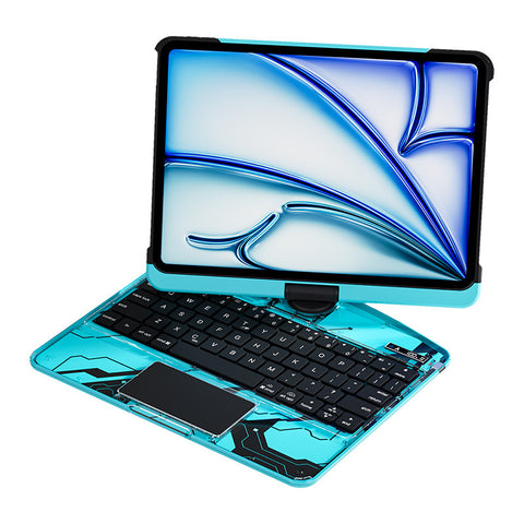 Transparent Rotating iPad Magic Keyboard Compatible with Apple Air5 One Pro Protective Case