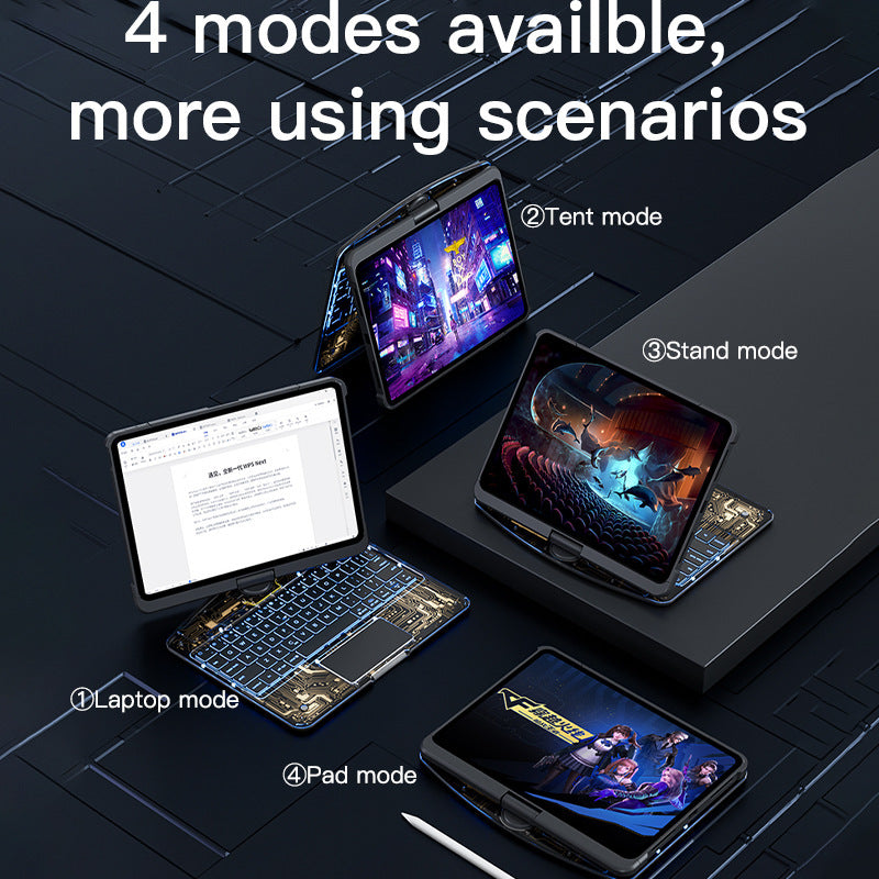 Transparent Rotating iPad Magic Keyboard