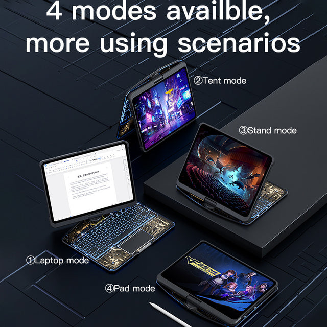 Transparent Rotating iPad Magic Keyboard