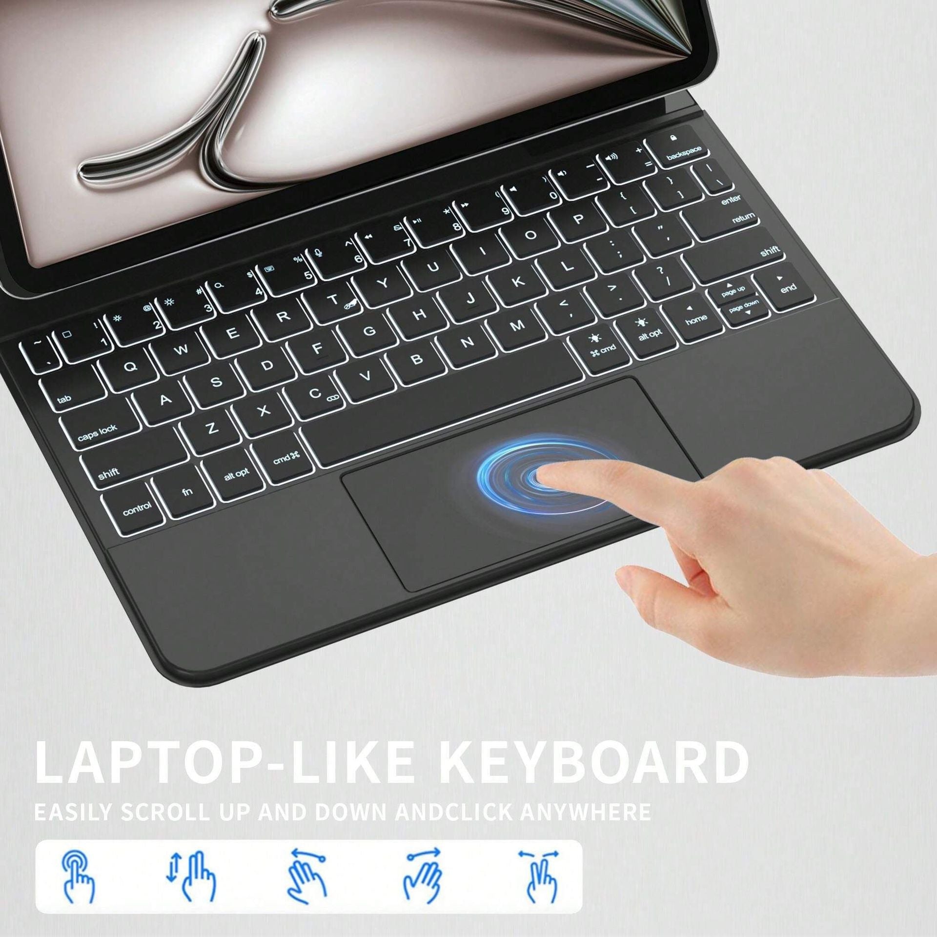 Compatible with Air 11inch Magic Keyboard iPad 10th Generation Touch Keyboard Air 4/5 Magnetic Case New Pro 11