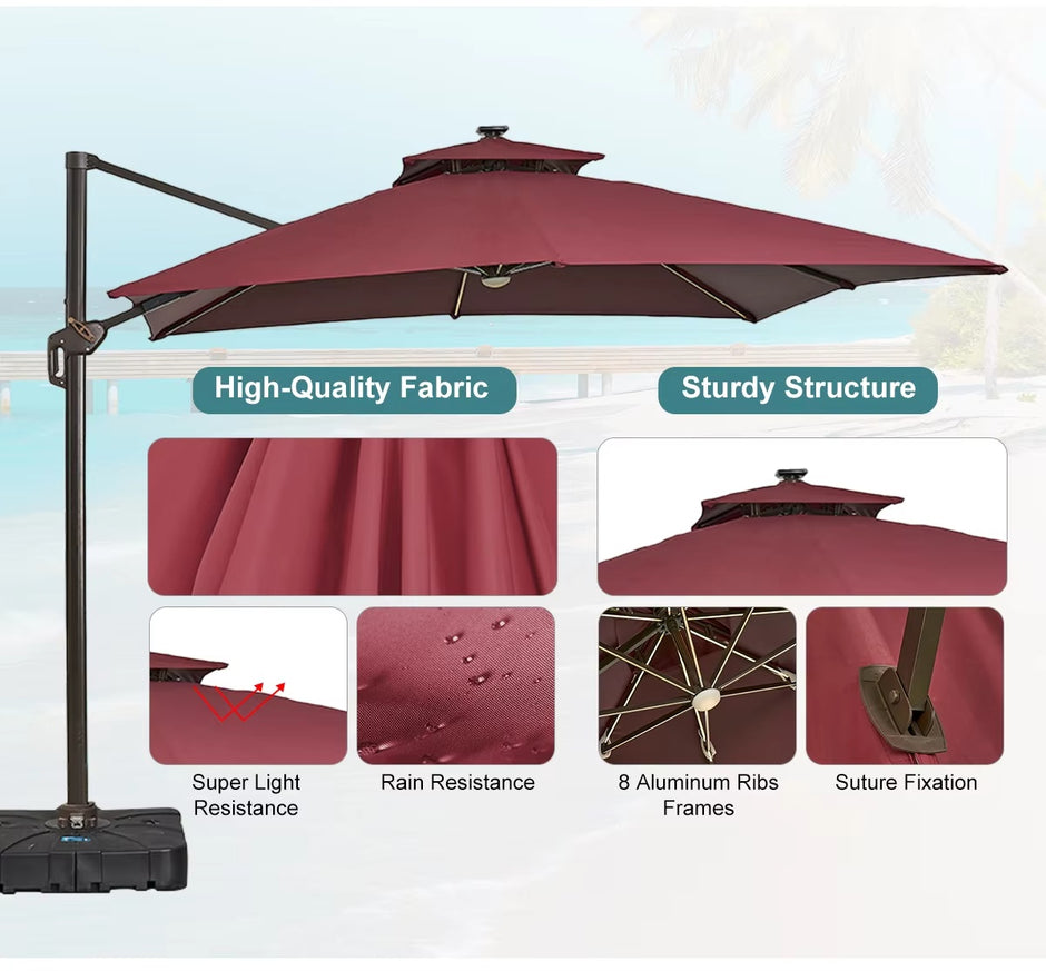 Outdoor Roman Umbrella Garden Villa Outdoor Umbrella