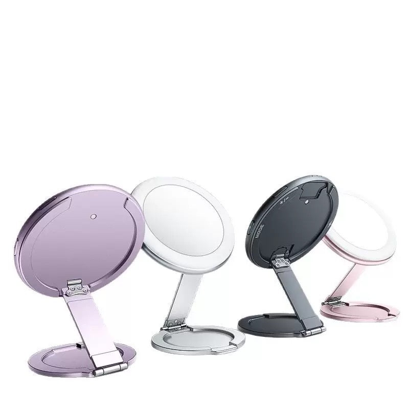 Bracket magnetic absorption LED3 gear fill light self-shooting + beauty makeup mirror Universal