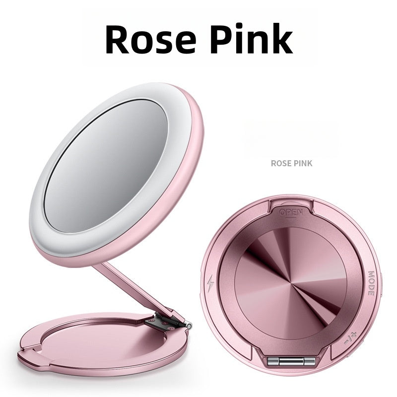 Bracket magnetic absorption LED3 gear fill light self-shooting + beauty makeup mirror Universal