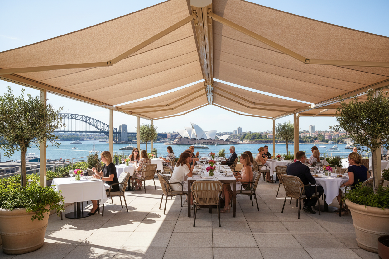 Heavy Duty Full Cassette-type Electric Retractable Awning - Motorized Patio Shade with Remote Control